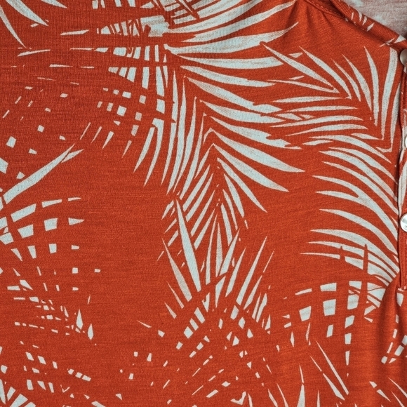 George Women's Orange & White Palm Tree Tank Top Size XL - Picture 6 of 9